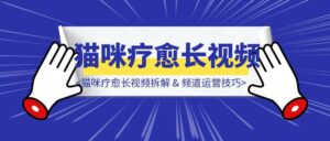 猫咪疗愈长视频拆解 & 频道运营技巧-优创圈