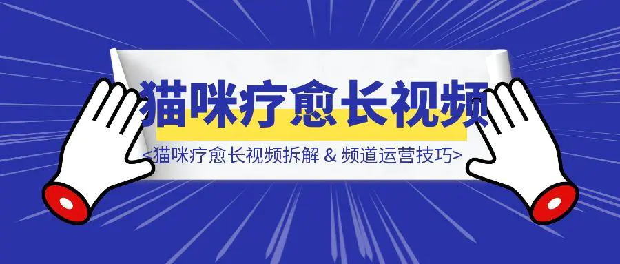 图片[1]-猫咪疗愈长视频拆解 & 频道运营技巧-云创优业