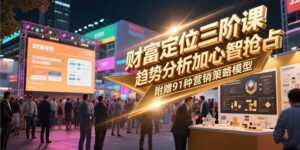 财富定位三阶课,趋势分析加心智抢占,附赠91种营销策略模型-优创圈