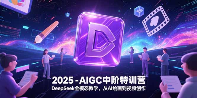 2025-AIGC中阶特训营，DeepSeek全模态教学，从AI绘画到视频创作-轻创圈