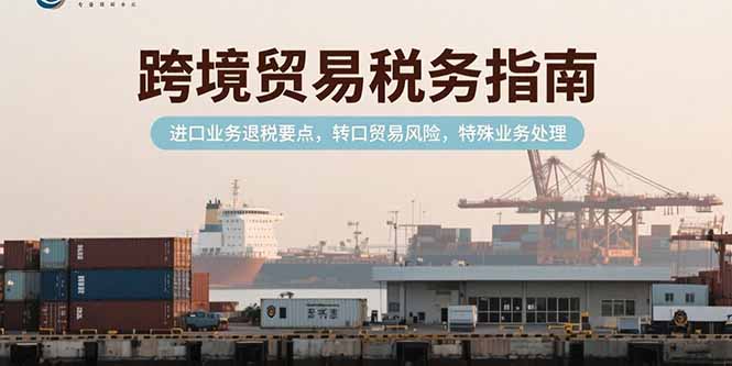 跨境贸易税务指南，进口业务退税要点，转口贸易风险，特殊业务处理-取盛轻创