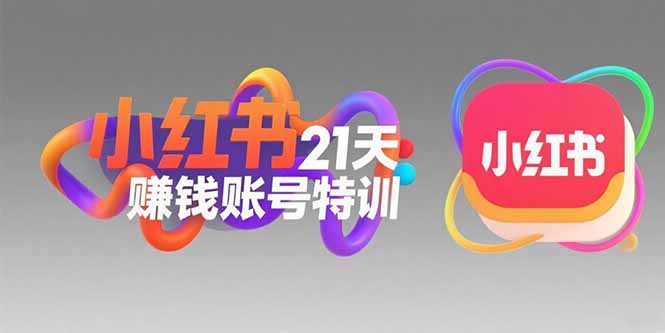 小红书21天赚钱账号特训：黄金定位技巧，高转粉文案创作，科学引流策略-点创网