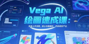 Vega AI绘画速成课：快速上手流程，核心功能解析，作品高效产出-优创圈