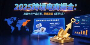 2025跨境电商掘金：蓝海市场定位，高客单价产品开发，数据选品(更新7月)-优创圈