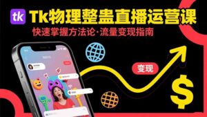 Tk物理整蛊直播跨境运营：快速掌握整蛊类直播的运营方法论，实现流量变现-优创圈