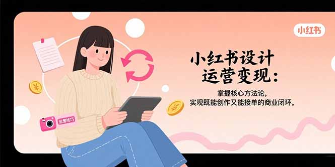 小红书设计运营变现：掌握核心方法论，实现既能创作又能接单的商业闭环-点创网