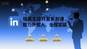 领英主动开发系列课，助力外贸人，全程实操-优创圈