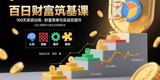百日财富筑基课：认知+策略+实操+案例拆解  实现从创富到守富全周期能力-胜创圈