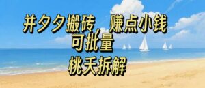 拼夕夕搬砖，非常简单，跟着步骤走，挣点小钱，可批量-优创圈