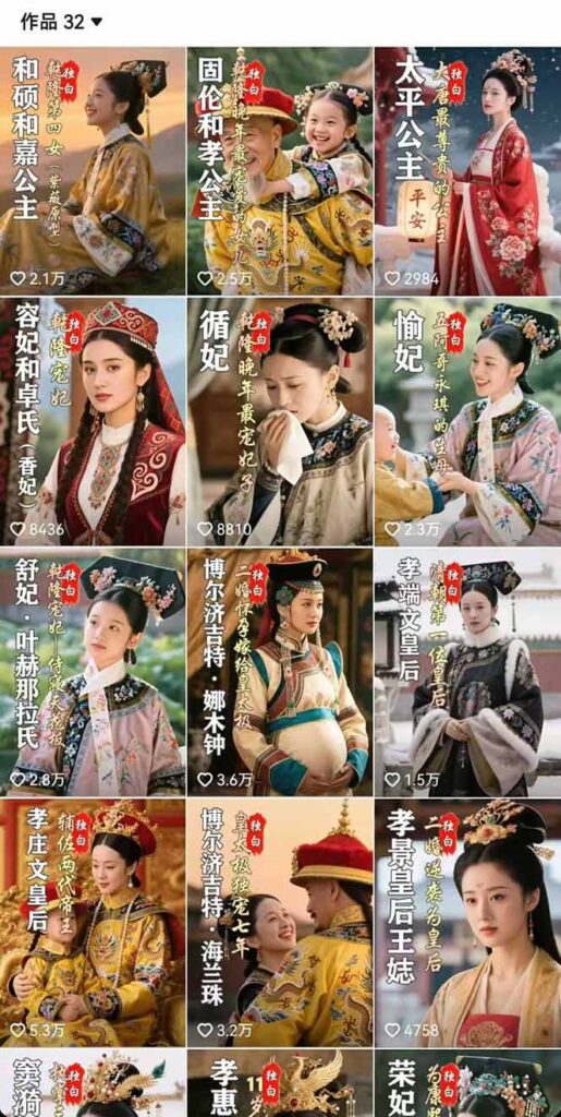 历史女性人物创作课:独白文案+AI克隆+蒙版剪辑,3个月涨粉22w+副业月入3w-优创圈
