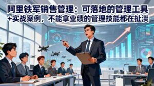阿里铁军销售管理：可落地的管理工具+实战案例，不能拿业绩的管理都在扯淡-优创圈