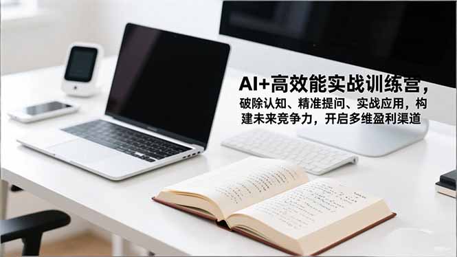 AI+高效能实战训练营，破除认知、精准提问、实战应用，构建未来竞争力，开启多维盈利渠道-优创圈