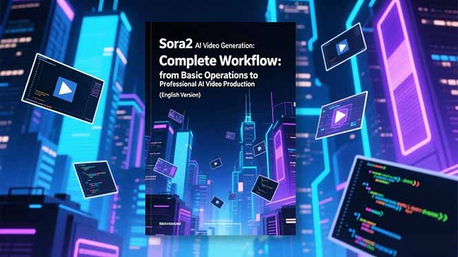 Sora2 AI视频生成的系统教程（英文版）：从基础操作到专业级AI视频制作的完整工作流-创客圈