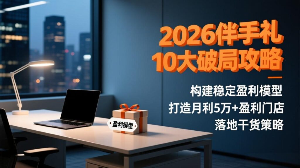 2026伴手礼10大破局攻略:构建稳定盈利模型,打造月利5万+盈利门店,落地干货策略-优创圈