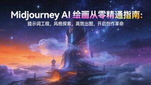 Midjourney AI绘画从零精通指南：提示词工程，风格探索，高效出图，开启创作革命-优创圈