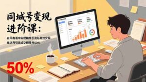 同城号变现进阶课:在同城赛道中实现精准引流与高效变现,单店月引流成交额提升50%-优创圈