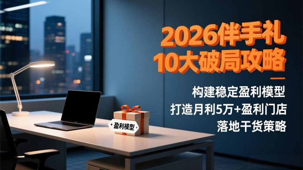 2026伴手礼10大破局攻略：构建稳定盈利模型，打造月利5万+盈利门店，落地干货策略-胜创圈