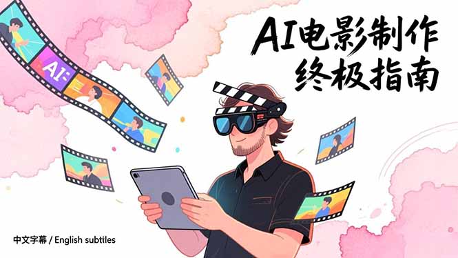 AI电影制作终极指南：从创意到成片，系统掌握智能影视全流程实战课（中英字幕）-伙伴笔记