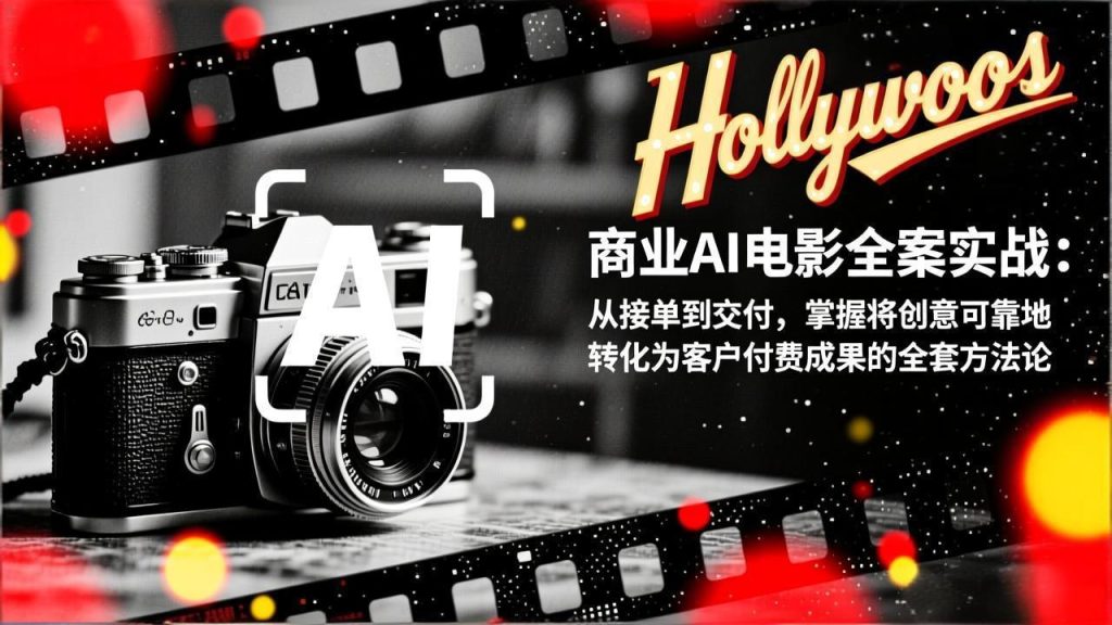 商业AI电影全案实战：从接单到交付，掌握将创意可靠地转化为客户付费成果的全套方法论-伙伴笔记