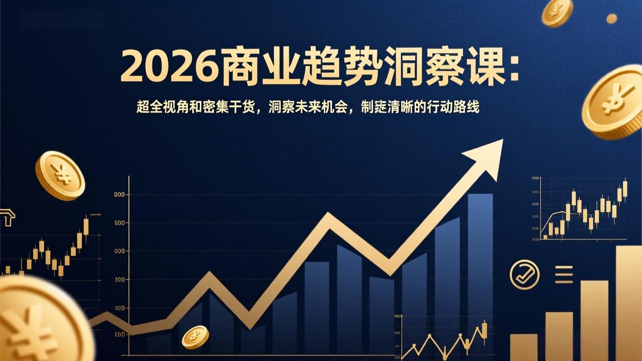 2026商业趋势洞察课：超全视角和密集干货，洞察未来机会，制定清晰的行动路线-伙伴笔记