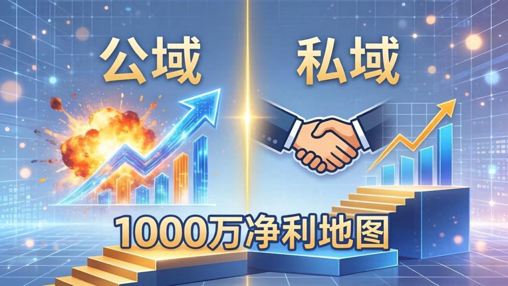 公域玩命出爆款，私域悄悄做成交：这套AI内训课，2026给你打通1000万净利的地图-优创圈