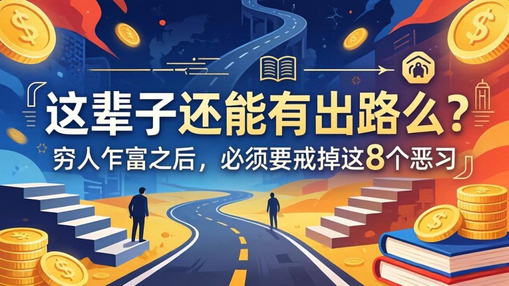 关于人生两篇付费文章【这辈子还能有出路么？】【穷人乍富之后，必须要戒掉这8个恶习】-优创圈