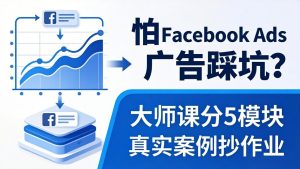怕 Facebook Ads 广告踩坑？大师课分 5 模块教你做广告、搞扩量，还带真实案例抄作业！-优创圈
