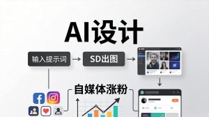 人人都是AI设计师：SD出图+自媒体涨粉一站教学，告别图文素材焦虑，AI设计让你轻松避开内卷-优创圈