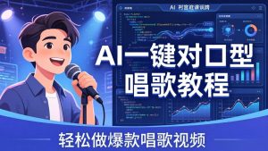 AI一键对口型唱歌教程：零基础也能学，素材准备+模型训练+音色转换，轻松做爆款唱歌视频-优创圈