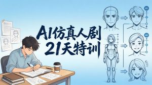 AI仿真人剧21天特训-更新：从剧本到成片全流程实战，掌握角色一致性与变现方法-优创圈