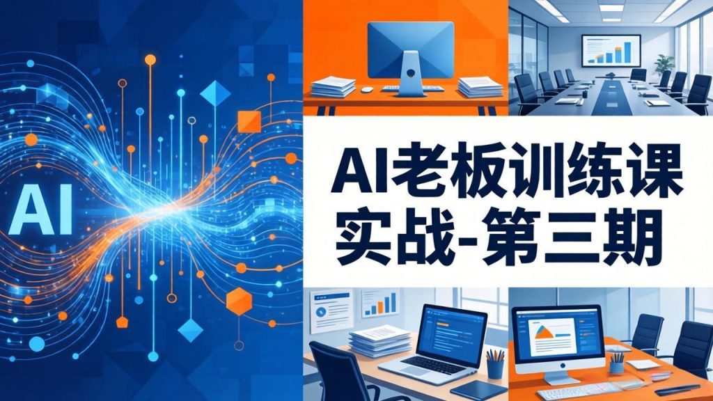 AI老板训练课实战-第三期：AI+内容应用落地教学，从0到1打通AI变现完整路径-优创圈