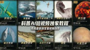 科普造物主AI短视频独家教程：从软件安装、壳隆音色到文案视频创作，零基础快速做爆款-优创圈