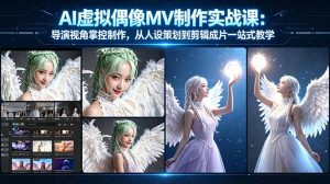 AI虚拟偶像MV制作实战教学：导演视角掌控制作，从人设策划到剪辑成片一站式教学-优创圈