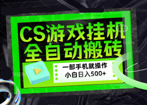 CSGO游戏挂机捡漏搬砖，超稳定的项目，带领1000+小白实现日入500+，数据可视频验证-优创圈