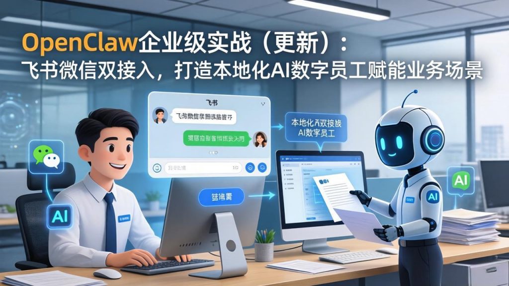 OpenClaw企业级实战（更新）：飞书微信双接入，打造本地化AI数字员工赋能业务场景-优创圈