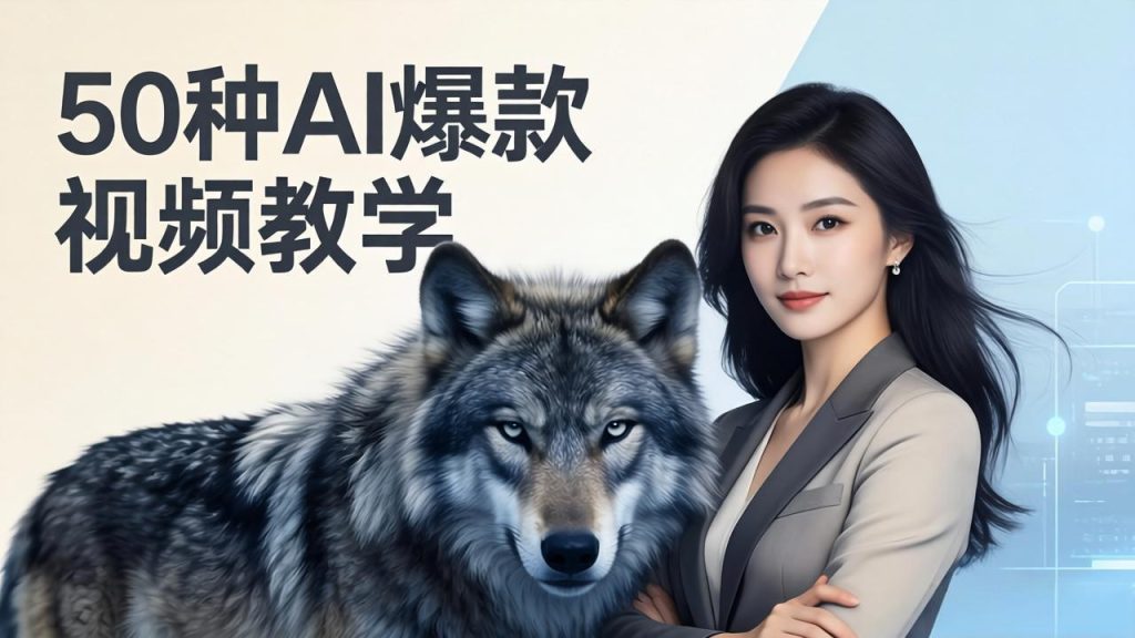 50种AI爆款视频教学：影视级古诗词+治愈萌宠+山海经蛟龙，高阶宝典商业落地-优创圈