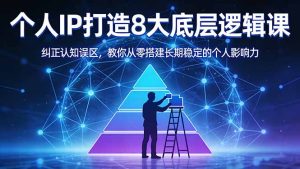 付费文章：个人IP打造8大底层逻辑课：纠正认知误区，教你从零搭建长期稳定的个人影响力-优创圈