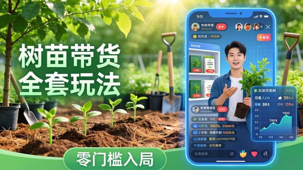 视频号AI树苗带货全套玩法：零门槛入局，掌握豆包、千问等AI工具制作树苗视频的全套流程-优创圈