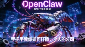 OpenClaw，小龙虾-从产品到爆款的成长之路，手把手教你如何打造一个人的公司-优创圈