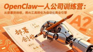 OpenClaw小龙虾一人公司训练营-更新：从部署到创收，将AI工具转化为自动化商业引擎-优创圈