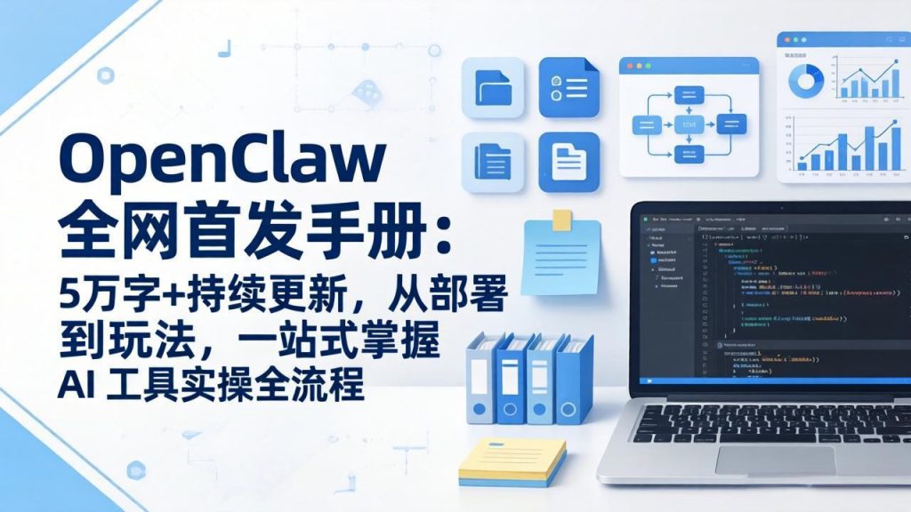 OpenClaw 全网首发手册：5万字+持续更新，从部署到玩法，一站式掌握 AI 工具实操全流程-优创圈