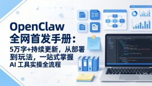 OpenClaw 全网首发手册：5万字+持续更新，从部署到玩法，一站式掌握 AI 工具实操全流程-优创圈