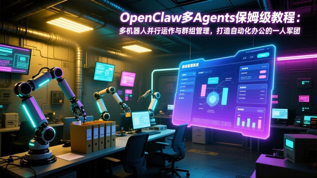 OpenClaw多Agents保姆级教程：多机器人并行运作与群组管理，打造自动化办公的一人军团-优创圈