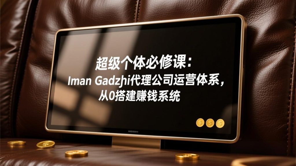 超级个体必修课：Iman Gadzhi代理公司运营体系，从0搭建赚钱系统-优创圈