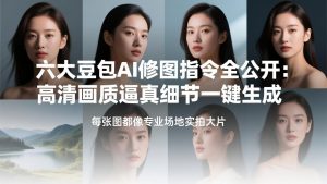六大豆包AI修图指令全公开：高清画质逼真细节一键生成，每张图都像专业场地实拍大片-优创圈