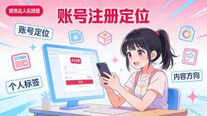 小红书带货达人实战营：账号注册定位、内容创作、选品策略、带货技巧、流量运营等-优创圈