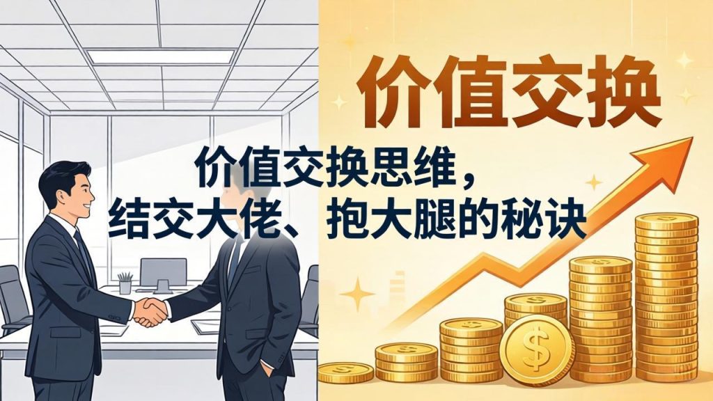 某付费文章：价值交换思维，结交大佬、抱大腿的秘诀-优创圈