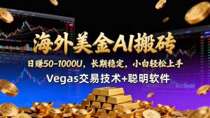 海外美金AI搬砖技术Vegas交易技术+聪明软件【训练营第七期】，日赚50-100U-优创圈
