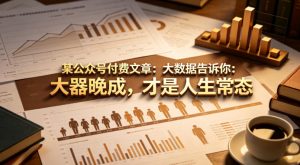 某公众号付费文章：大数据告诉你：大器晚成，才是人生常态-优创圈