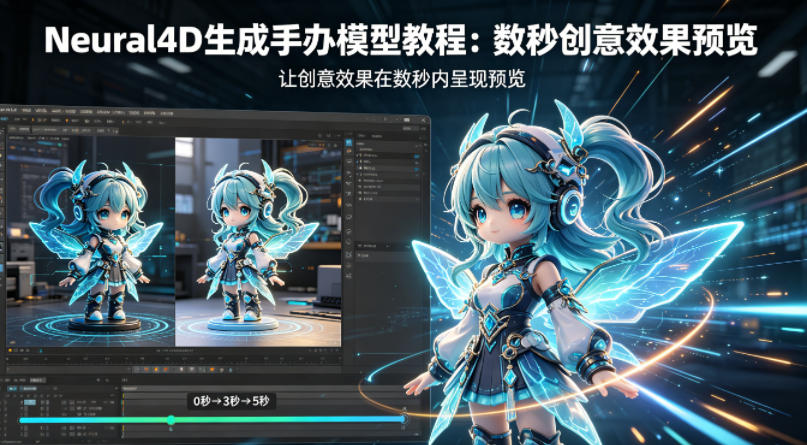 Neural4D生成手办模型教程，让创意效果在数秒内呈现预览-优创圈
